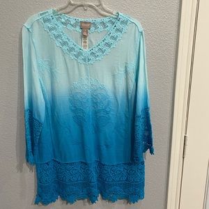 SALE / Women’s Chico’s Ombré Tunic / Boho styling / Size 2